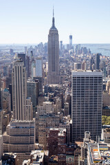 Manhattan Midtown Skyline Aerial View
