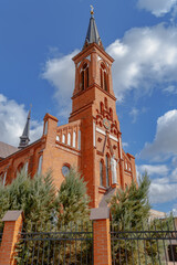 Fototapeta na wymiar Roman Catholic Church of St. Anthony in Postavy, Belarus.