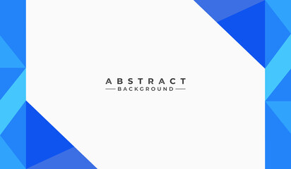 Abstract vector template with blue shapes