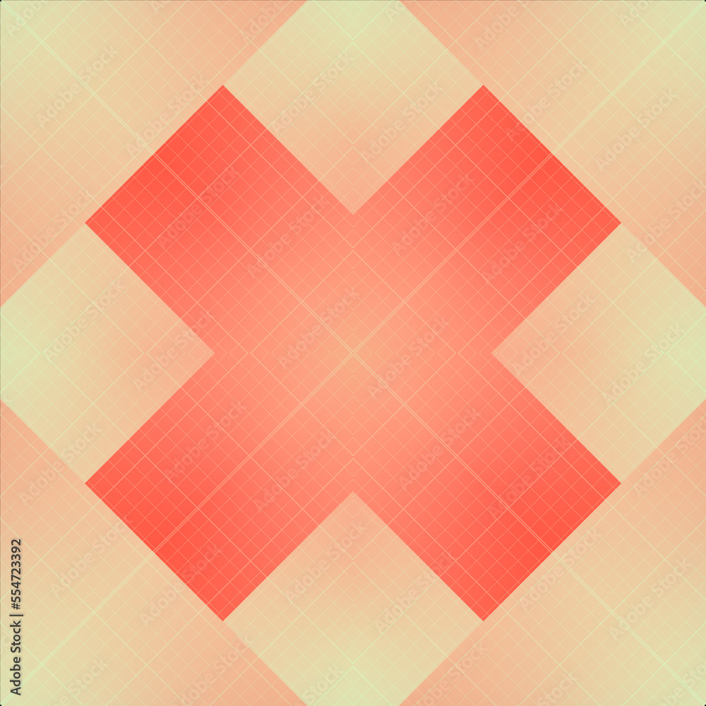 Aufkleber Geometric background with trendy gradient. Kaleidoscopic pattern design. 3d rendering digital illustration