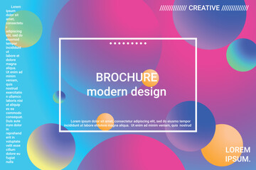 Abstract geometric texture. 3d ball shape gradients for decoration design.