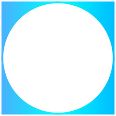 blue circle frame