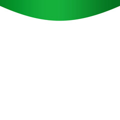 green banner and topic