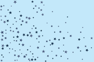 Star confetti. Abstract casual confetti background. Bright design pattern.