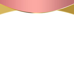 pink gold banner and topic