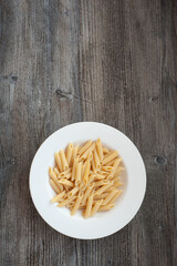 A bowl of penne pasta