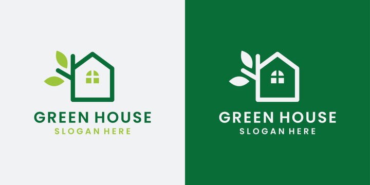 modern greenhouse logo design inspiration