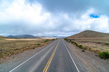 Fototapeta na wymiar a road in the mountainous country of South America