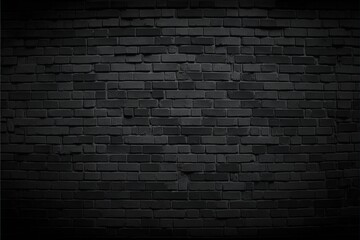 Fototapeta na wymiar Black Brick Wall Background Texture
