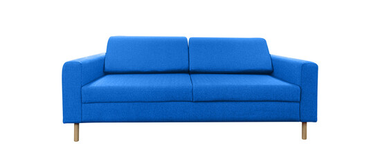 furniture blue color sofa bed multi function with isolated on a transparent background
