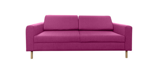 furniture Pink, rose color sofa bed multi function with isolated on a transparent background