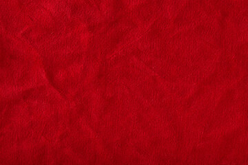 Red velvet texture for postcard or background for design. Red background for Christmas theme or...