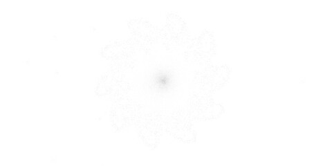 snowflake crystal shape formed by blue dots black and white background transparent