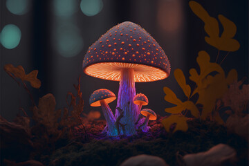 Bioluminescent Mushroom