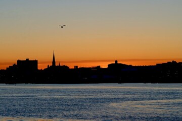 Naklejka premium Portland Sunset
