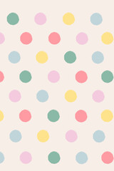 background with colorful polka dots