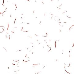 Confetti no background 3d illustration