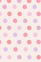background with pink polka dots © Tatiana Sdobnikova