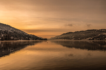 Sonnenuntergang am Alpsee
