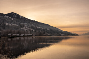 Sonnenuntergang am Alpsee
