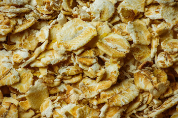 Oats macro texture background close-up