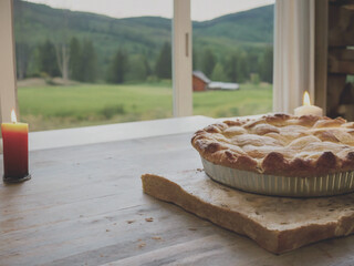 Fresh apple pie