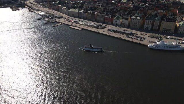 Gamla Stan in Stockholm, Sweden by Drone