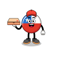 chile flag illustration as a basketball player