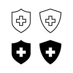 Health insurance icon vector for web and mobile app. Insurance document sign and symbol