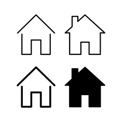 House icon vector for web and mobile app. Home sign and symbol