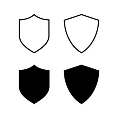 Shield icon vector for web and mobile app. Protection icon. Security sign and symbol
