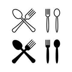 spoon and fork icon vector for web and mobile app. spoon, fork and knife icon vector. restaurant sign and symbol
