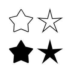 Fototapeta premium Star Icon vector for web and mobile app. rating sign and symbol. favourite star icon