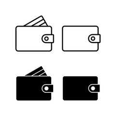 Wallet icon vector for web and mobile app. wallet sign and symbol