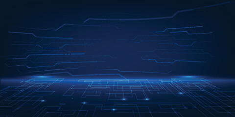 Vector illustrations of futuristic digital technology and digital communications for hi-tech advertising artwork.