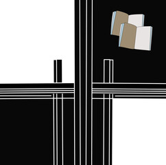 black and white background