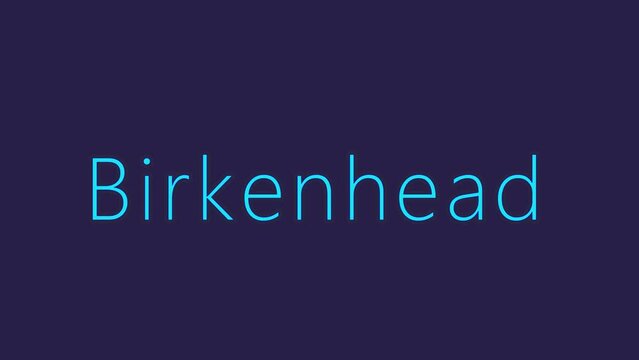 Birkenhead text design pattern with colors intros