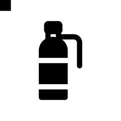 oxygen tank icon solid style vector