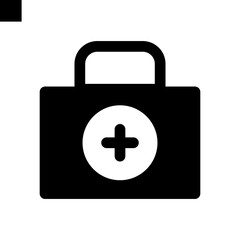 first aid icon solid style vector