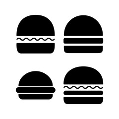 Burger icon vector for web and mobile app. burger sign and symbol. hamburger