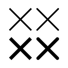Close icon vector for web and mobile app. Delete sign and symbol. cross sign