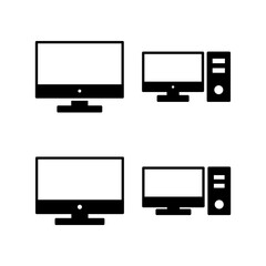 Computer icon vector for web and mobile app. computer monitor sign and symbol