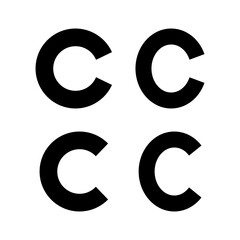 Copyright icon vector for web and mobile app. copyright sign and symbol