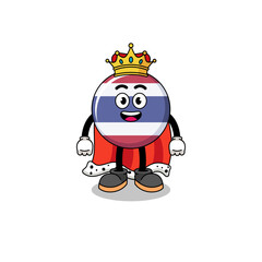 Mascot Illustration of thailand flag king