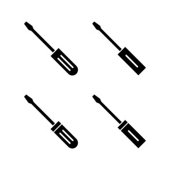 Screwdriver icon vector for web and mobile app. tools sign and symbol