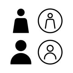 User Icon vector for web and mobile app. person sign and symbol. people icon.