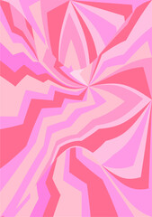 The background image is in pink tones, using shapes to arrange. Composition with gradation used for graphics