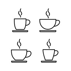 coffee cup icon vector for web and mobile app. cup a coffee sign and symbol