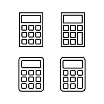Calculator icon vector for web and mobile app. Accounting calculator sign and symbol.