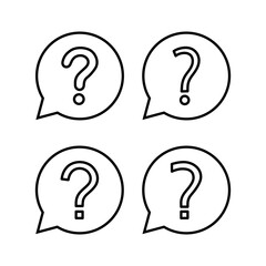 Question icon vector for web and mobile app. question mark sign and symbol